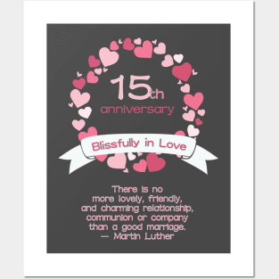 15th Wedding Anniversary Posters and Art